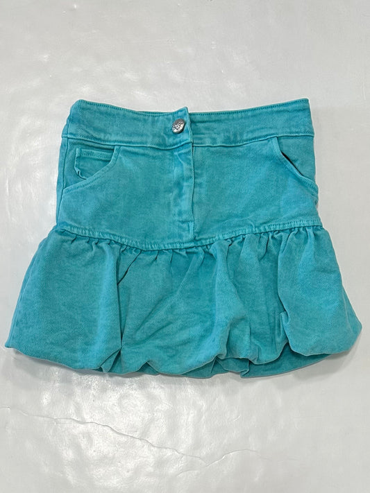 Sea Foam Washed Denim Skirt