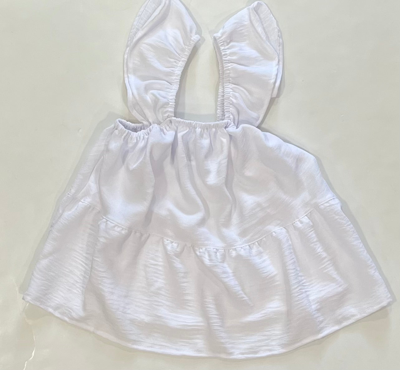 White Cascade Tank Top