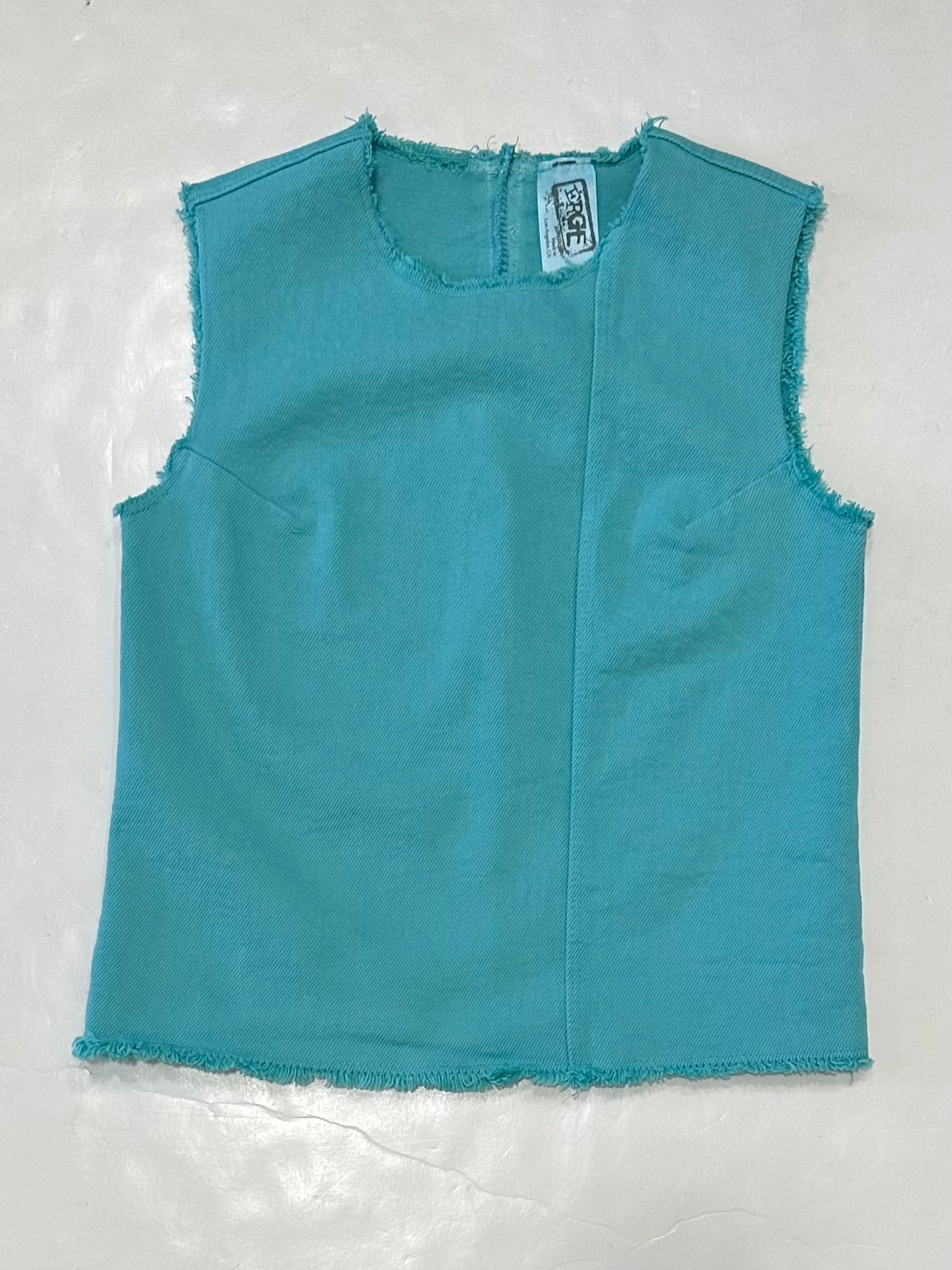 Sea Foam Washed Denim Tank