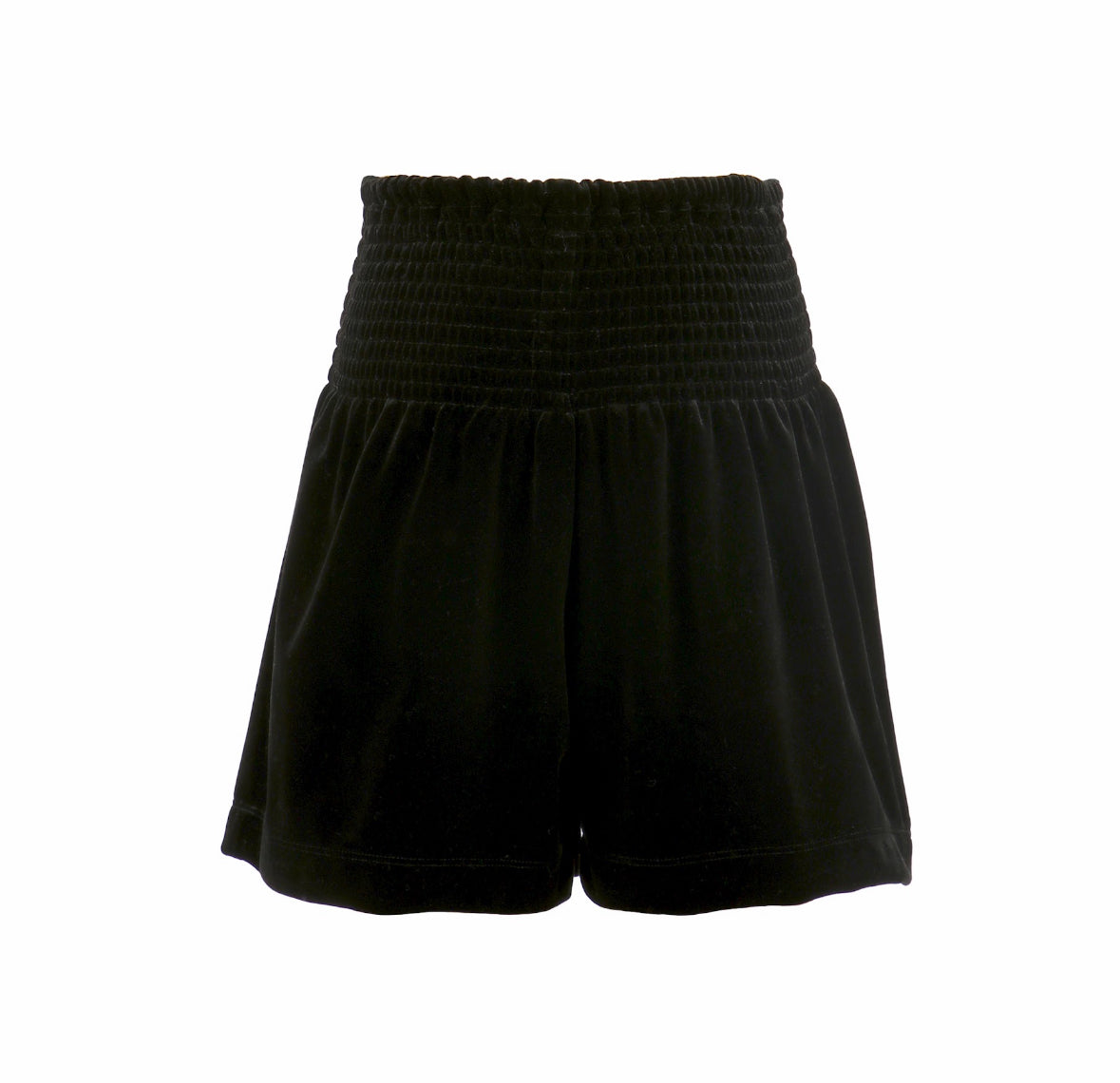 Black Smocked Twinkle Shorts