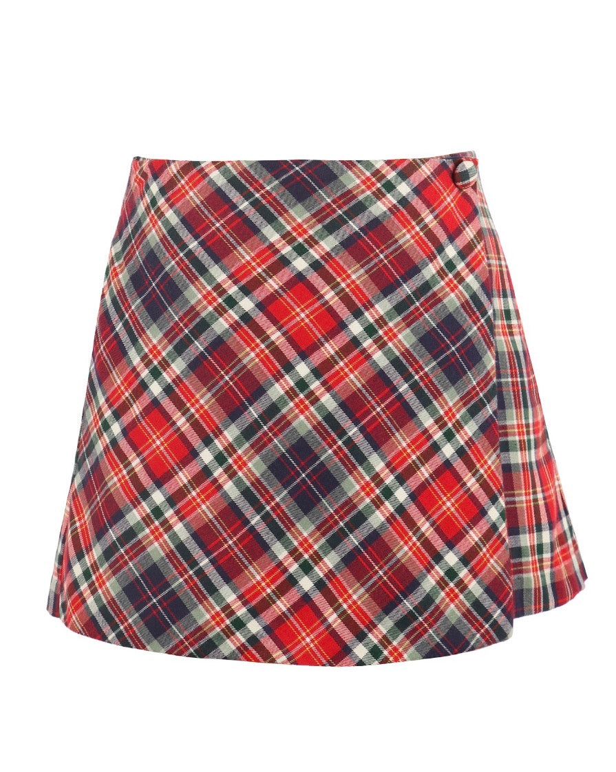 Plaid Print Becca skort
