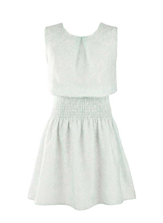 Aqua Floral Maddy Dress