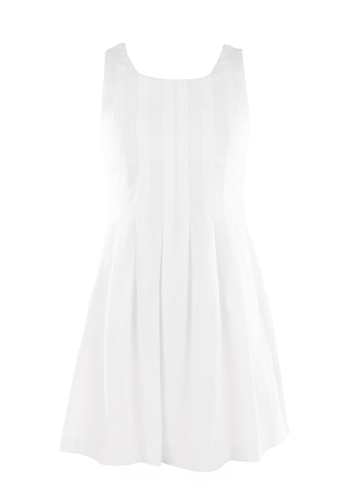 White Willow Pleated Dress