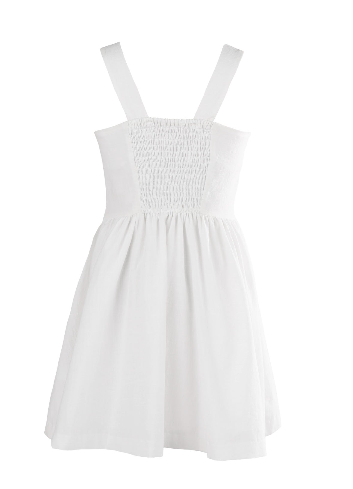 White Willow Pleated Dress