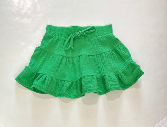 Kelly Green Gauze Skirt
