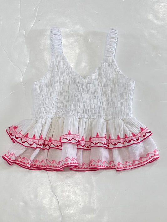 White & Pink Willa Top