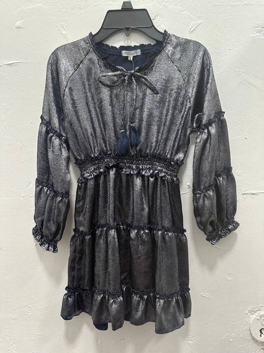 Black Foil Juliette Dress