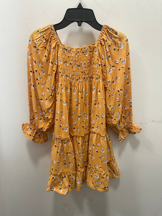 Gold French Daisy Dress
