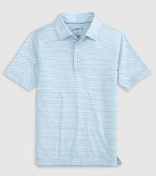 Gulf Blue Lyndonn Stripe Polo