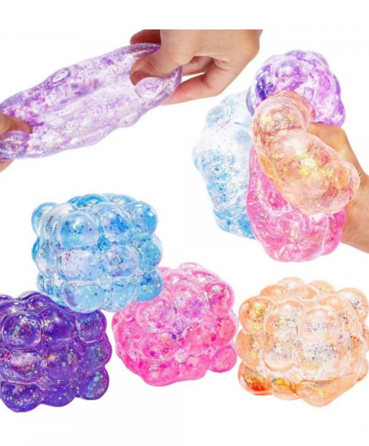 Glitter Bubble Cube Squishy