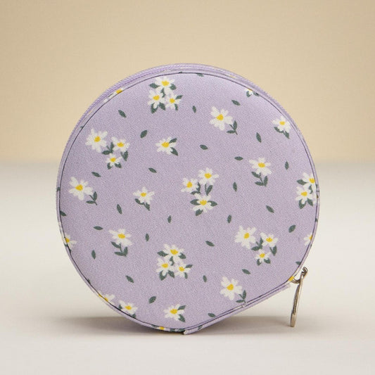 Flowers & Leaves Travel Jewelry Box