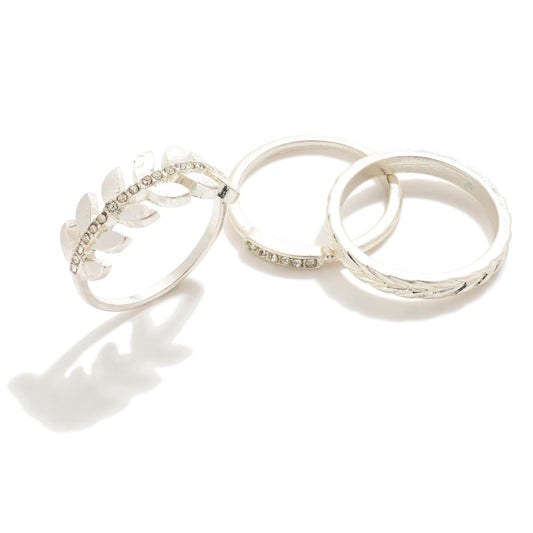 Set 0f 3 Sliver Stackable Rings