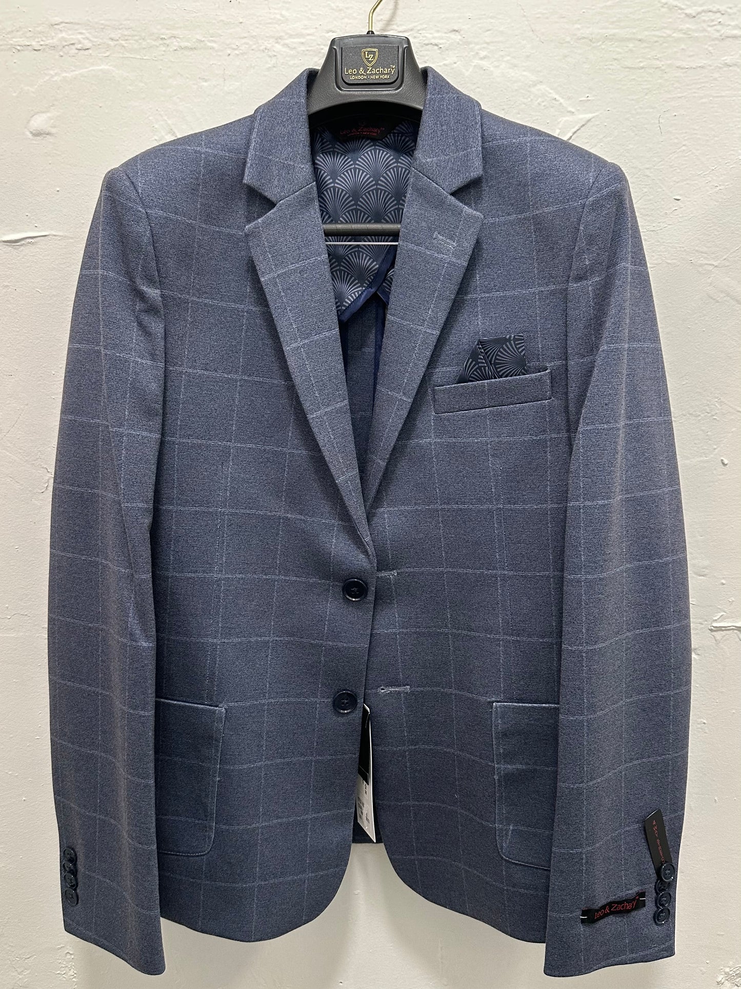 Midblue Windown Stretch Blazer