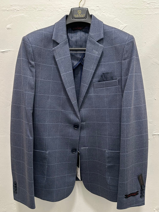Midblue Windown Stretch Blazer