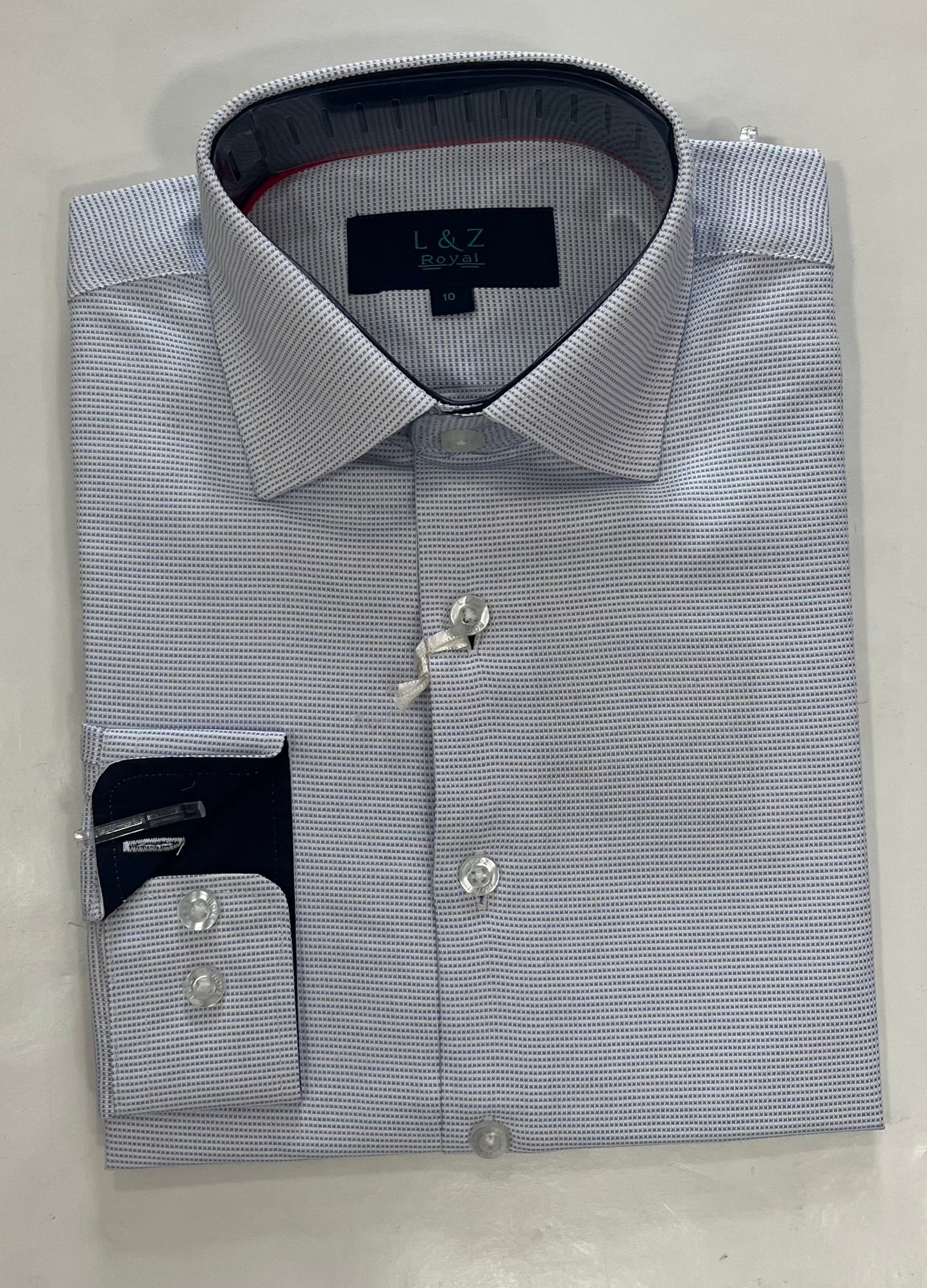 Azul Micro Button Up