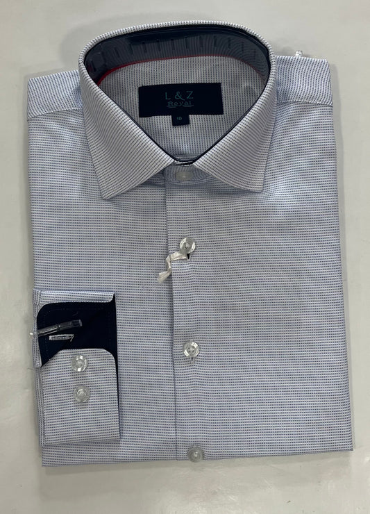 Azul Micro Button Up