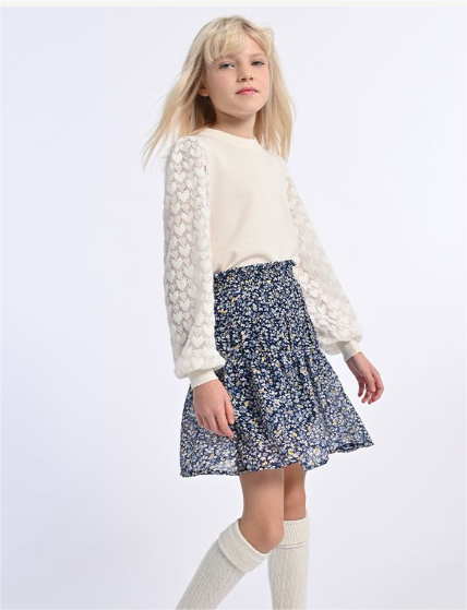 Blue Nora Woven Skirt