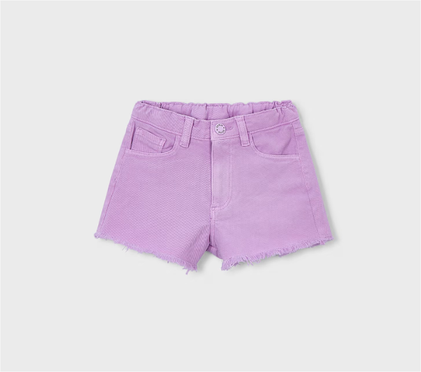 Lilac Denim Shorts