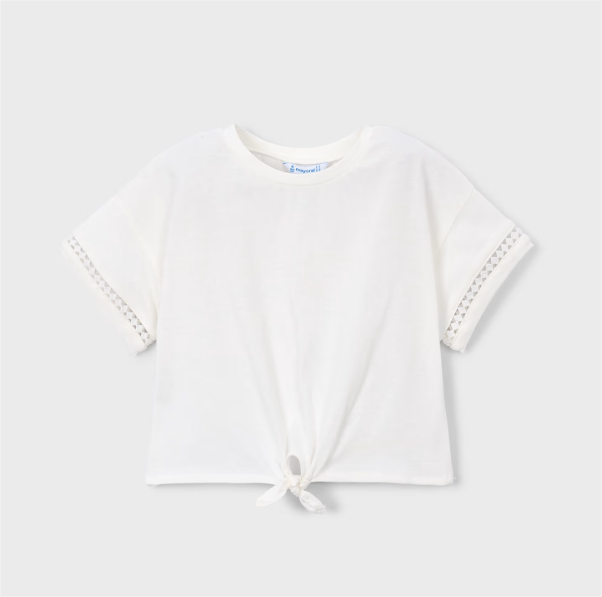 Natural White Knot Top