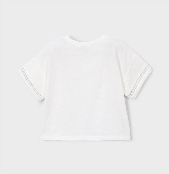 Natural White Knot Top