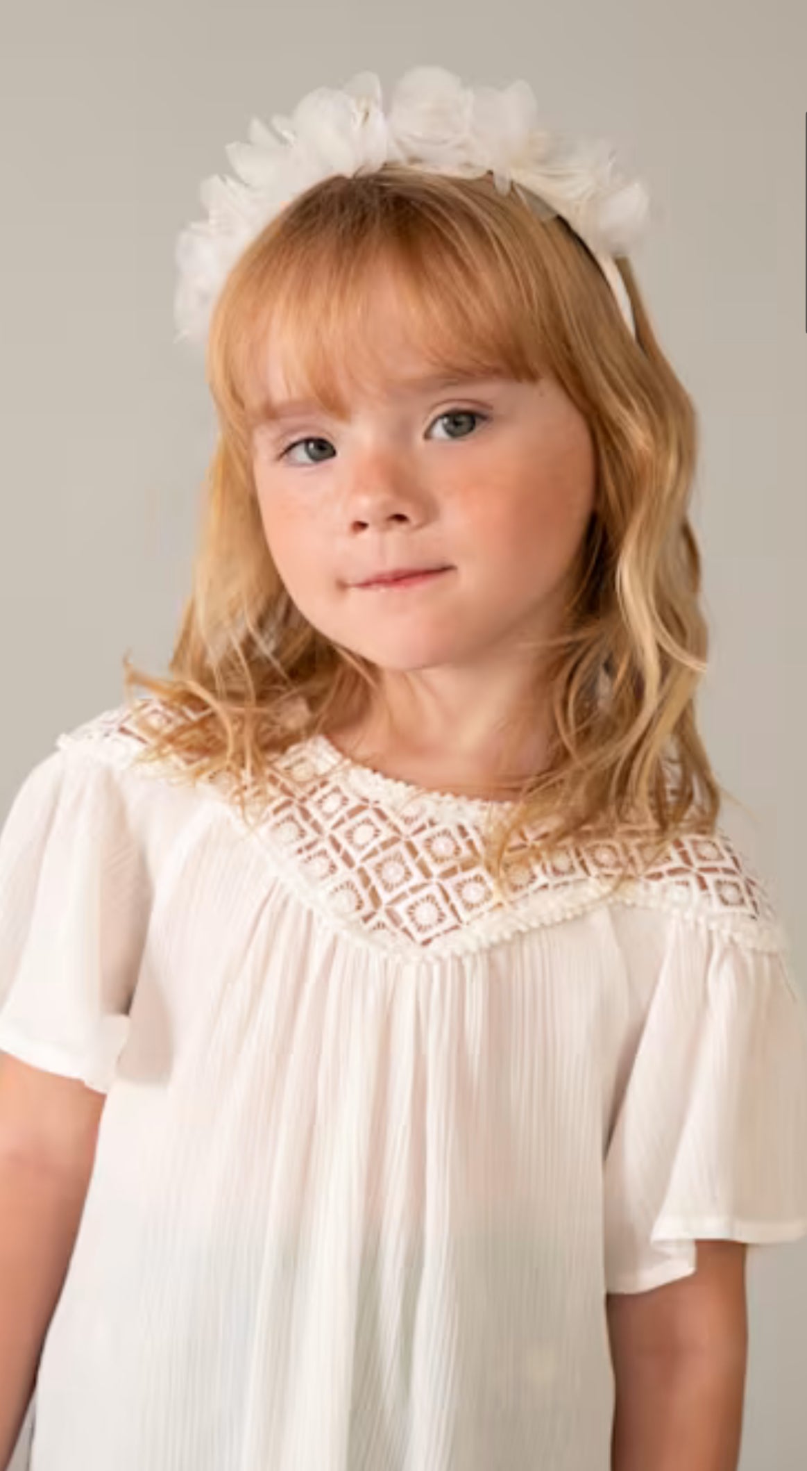 Guipure Lace Mixed Blouse