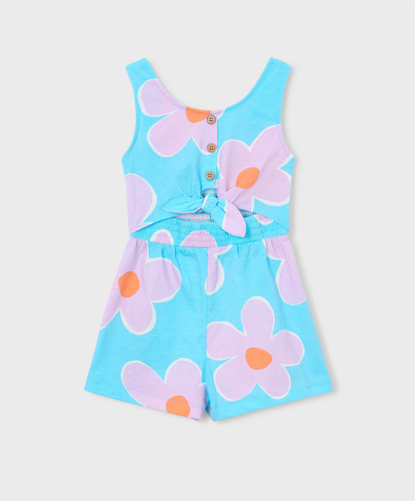 Lilac Flower Romper