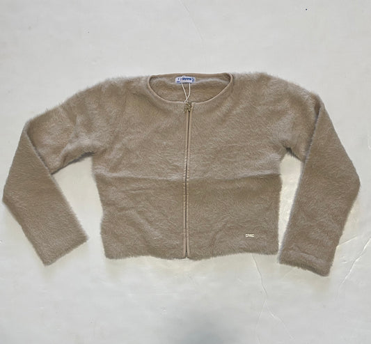 Dune Knit Faux Fur Cardigan