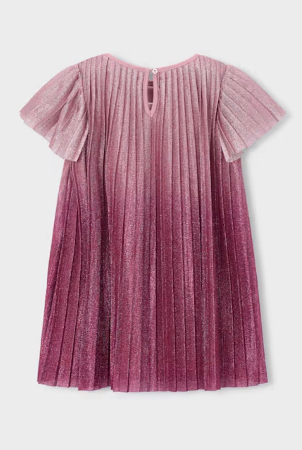 Framboise Gradient Pleated Dress