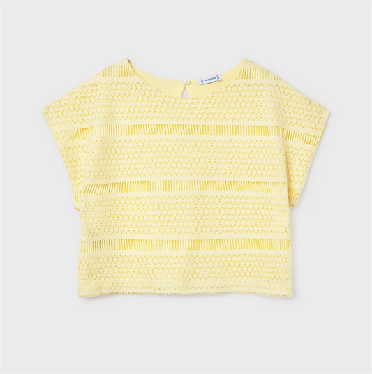 Yellow Crochet Top