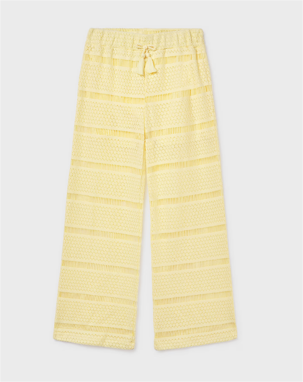 Yellow Crochet Pants