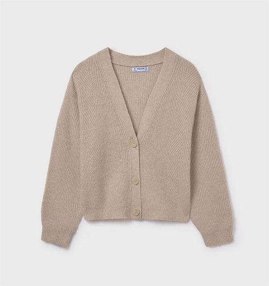 Sesame Heather Knit Cardigan