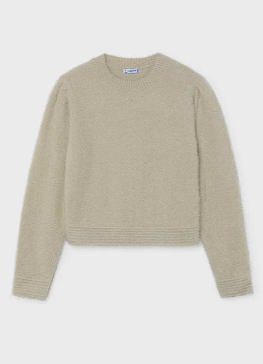 Stone Fuzzy Sweater