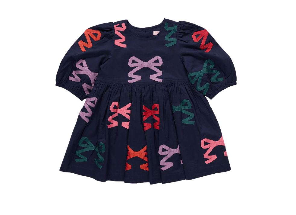 Brooke Dress Multi Bow Applique