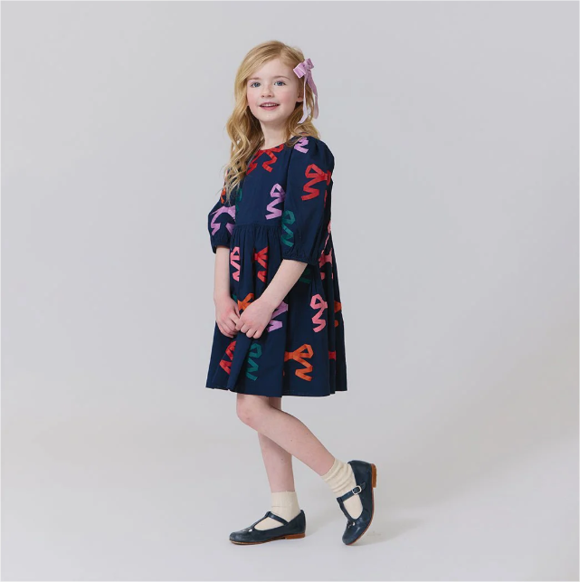 Brooke Dress Multi Bow Applique