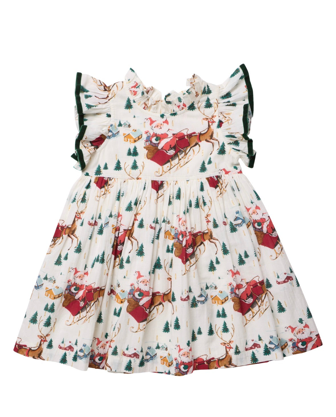 Jennifer Dress - Santa Sleigh
