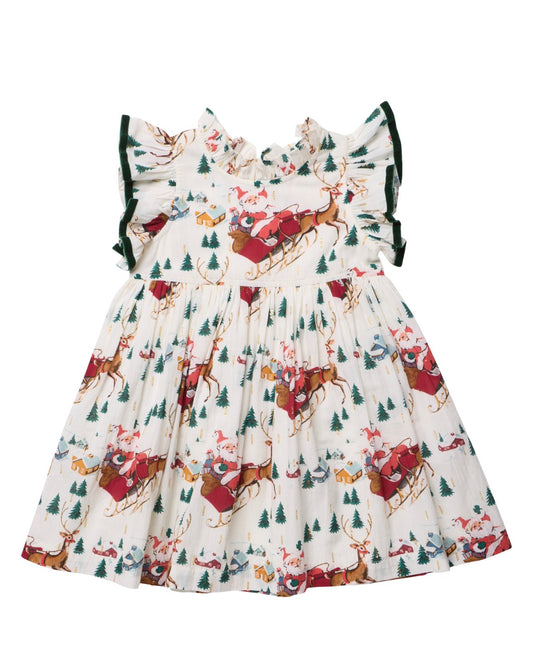 Jennifer Dress - Santa Sleigh