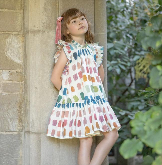 Girls Harper Dress - Paint Swatches