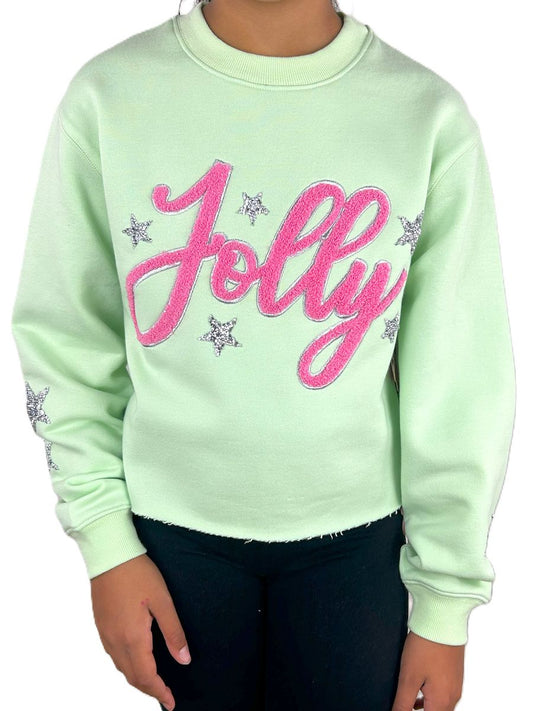 Jolly & Rhinestone Stars Sweatshirt