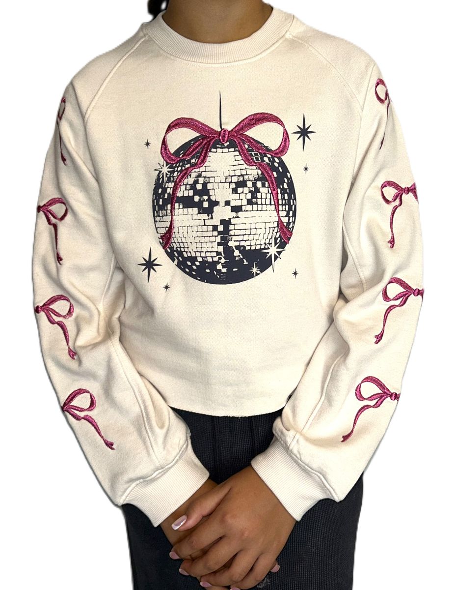 Embro Bows & Disco Ball Sweatshirt
