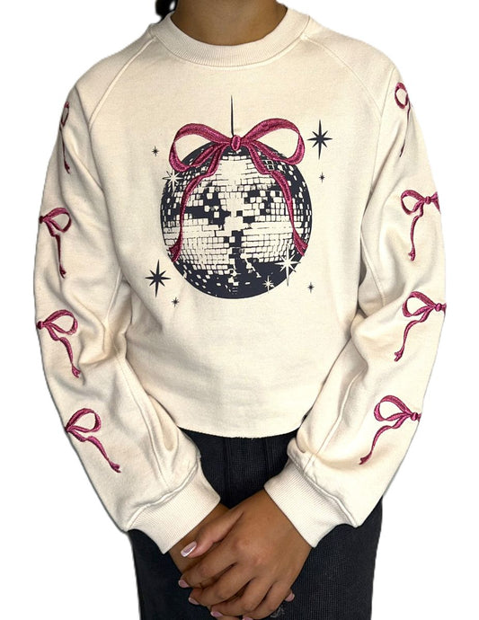 Embro Bows & Disco Ball Sweatshirt