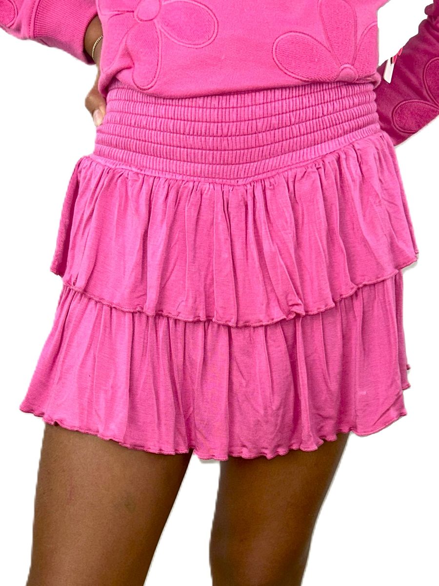 Azrlea Pink Ruffle Skort