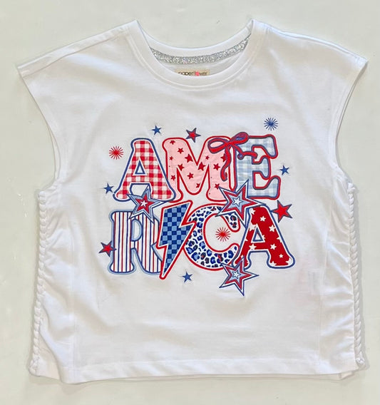 America Applique Tank Top