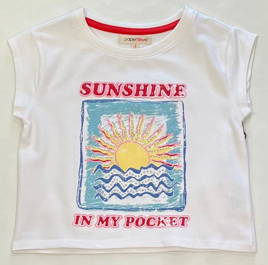 White Sunshine in My Pocket Tee