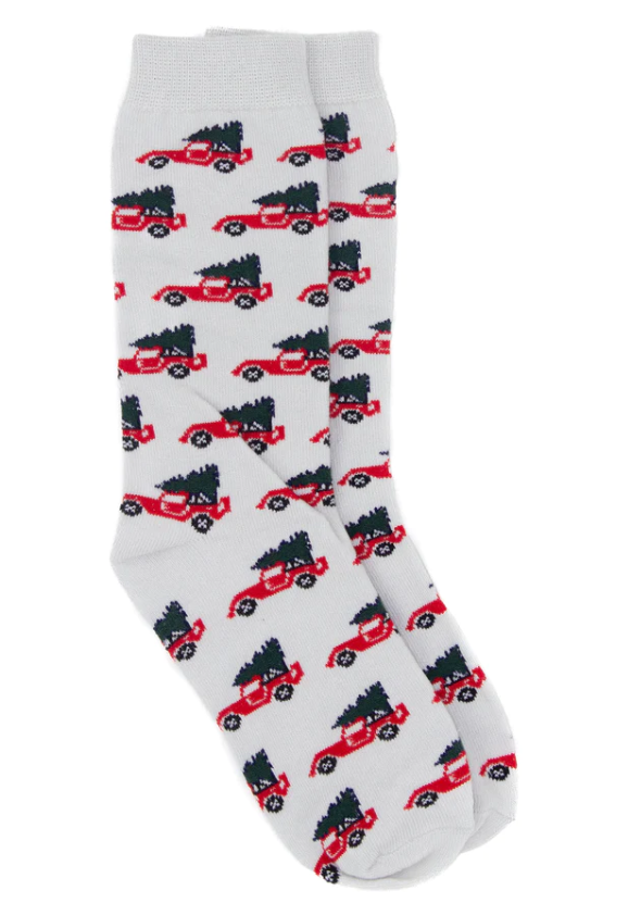 Christmas Truck Socks