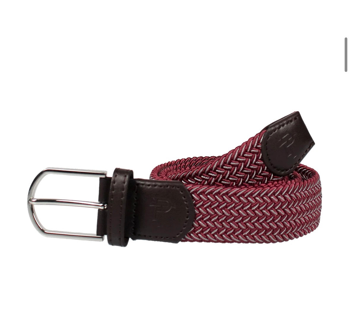 Maroon & Grey Country Club Belt
