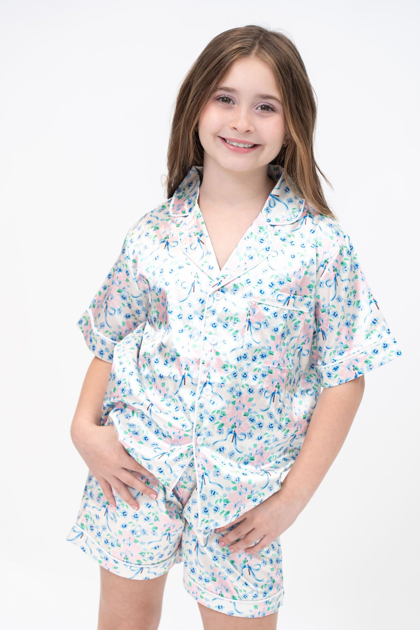 Elegant Floral Print Loungewear Set