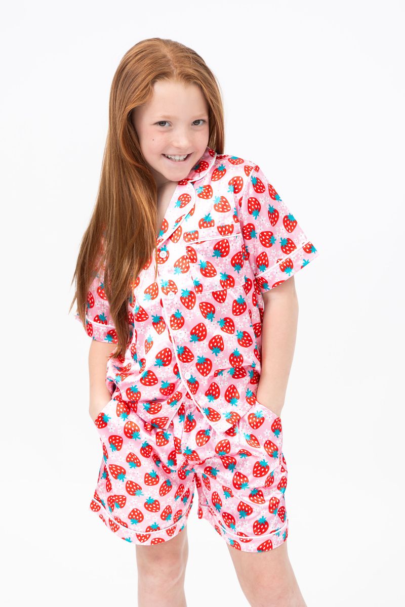 Strawberries Print Loungewear Set