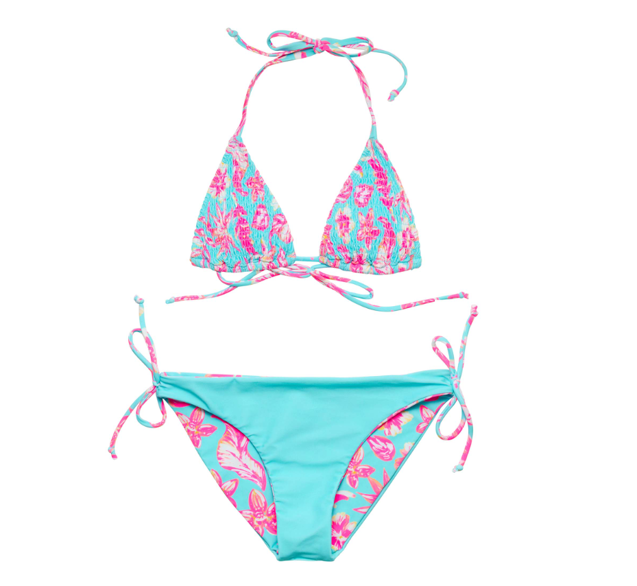 Tropical Glow Teen Triangle Bikini