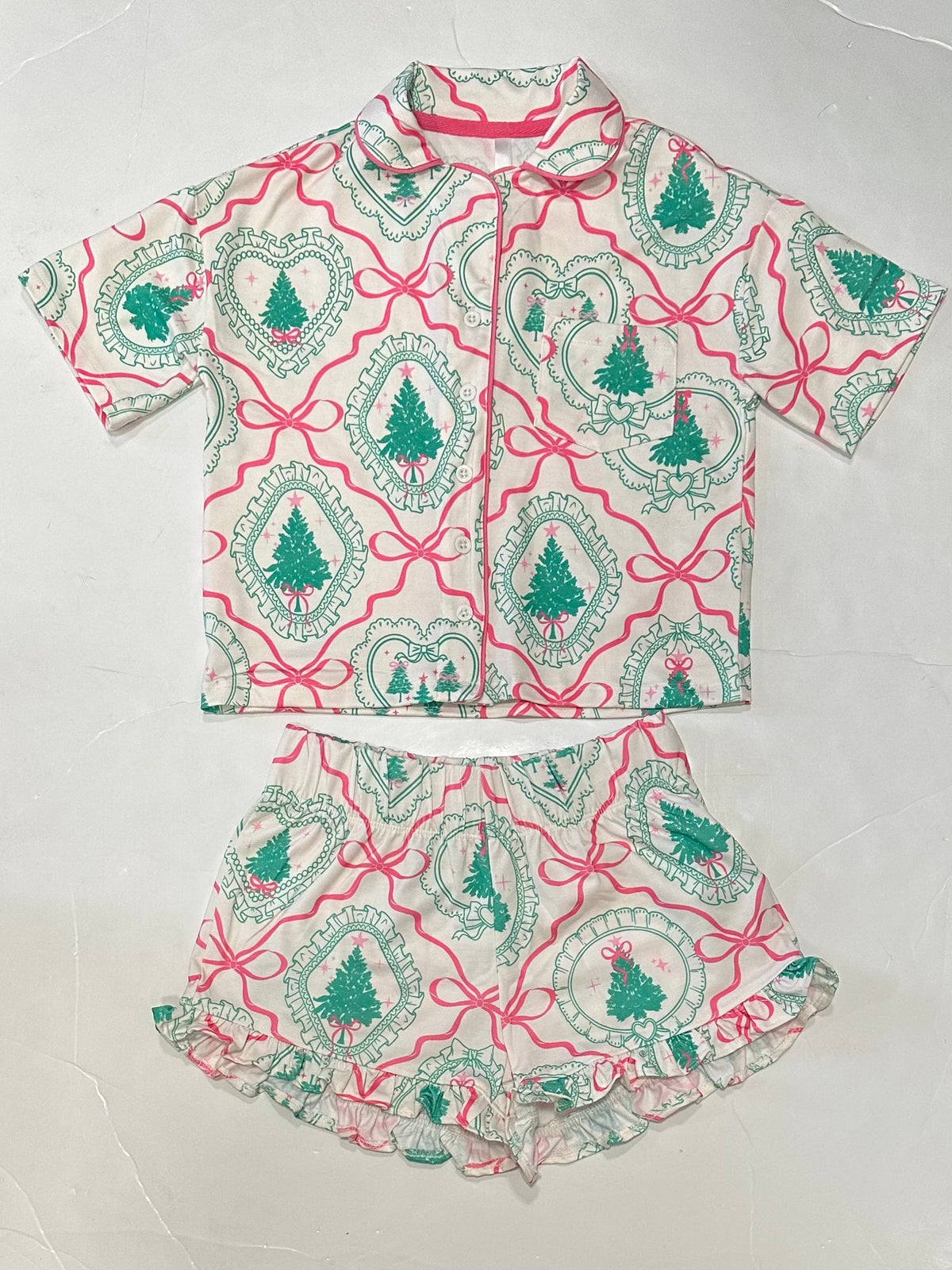 Vintage Christmas Tree Pattern Set