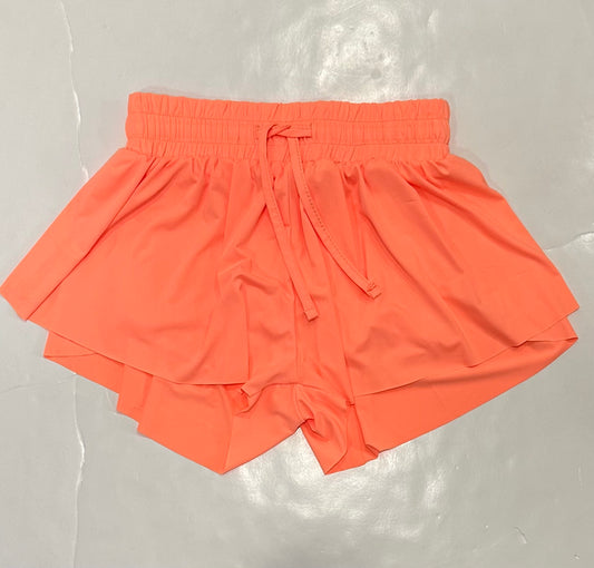 Neon Nectarine Fly Away Shorts